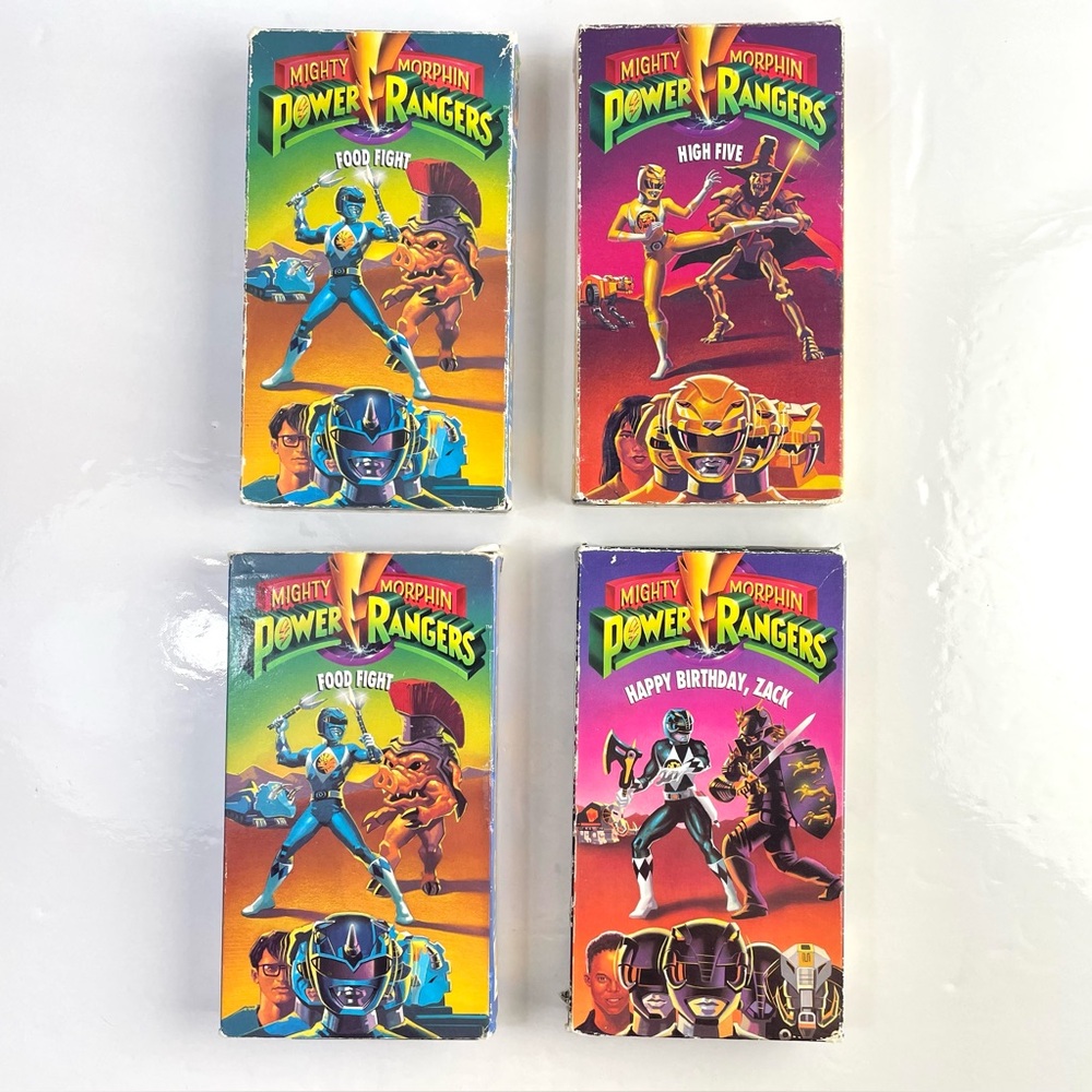 Mighty Morphin Power Rangers VHS Collector's Set 2, 3, 4 – Saban –‎ Rare Vintage